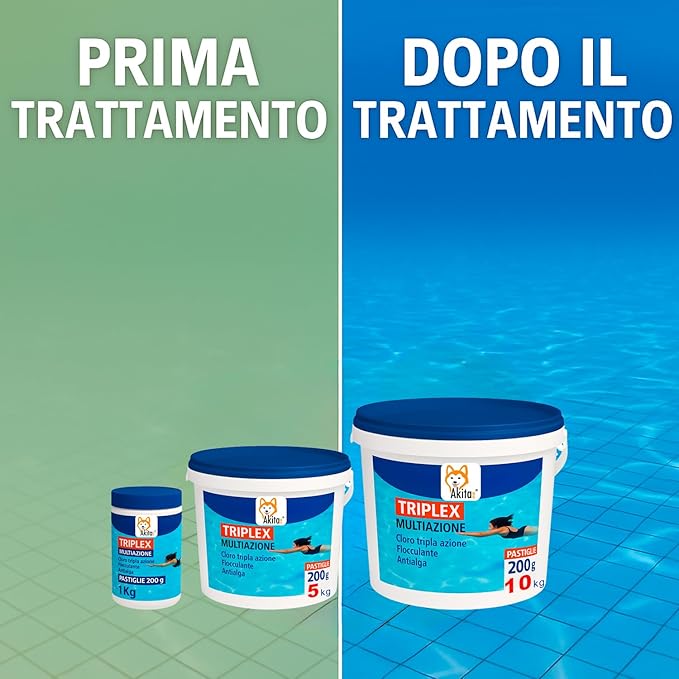 Pastiglie 3 in 1 Marten 1 kg – Cloro, Antialga, Flocculante foto 6