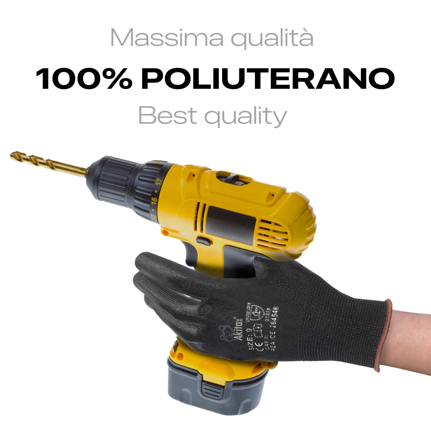 Set da 12 Paia di Guanti da Lavoro Taglia 9 L Resistenza Abrasione e Antitaglio foto 4