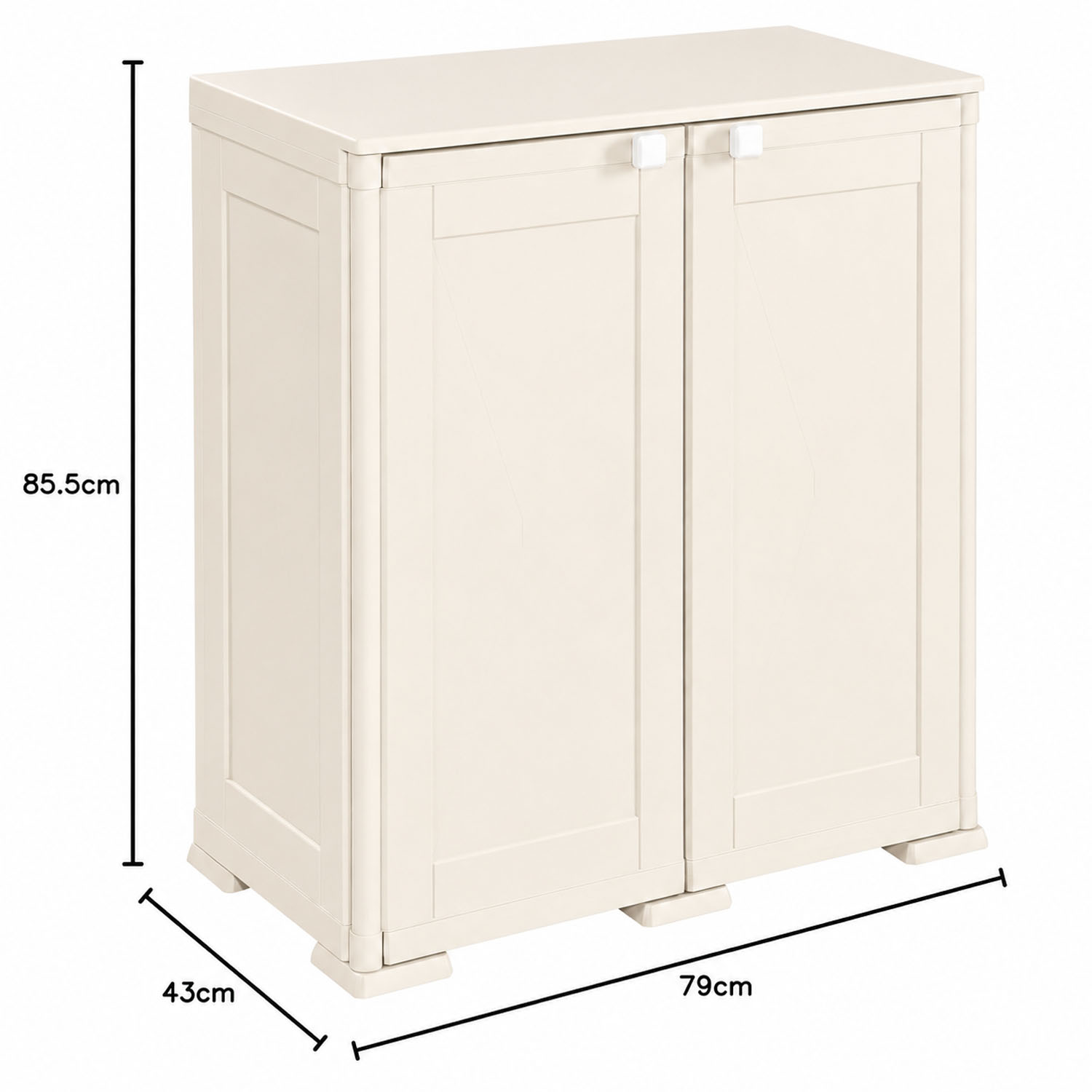 Armadio Tontarelli Simplex 1 Ripiano Panna 39x43x85,5 cm foto 3