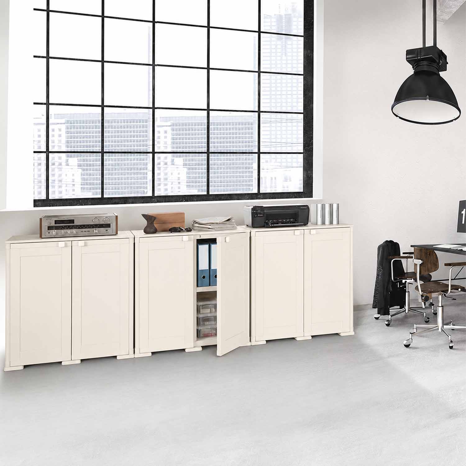 Armadio Tontarelli Simplex 1 Ripiano Panna 39x43x85,5 cm foto 6