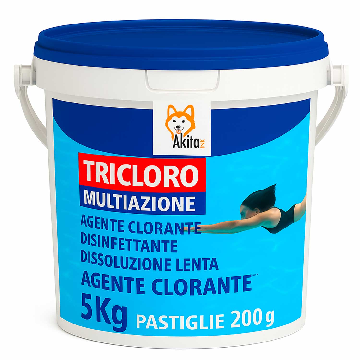 Tricloro 90% 5 kg - cloro lento in pastiglie da 200g