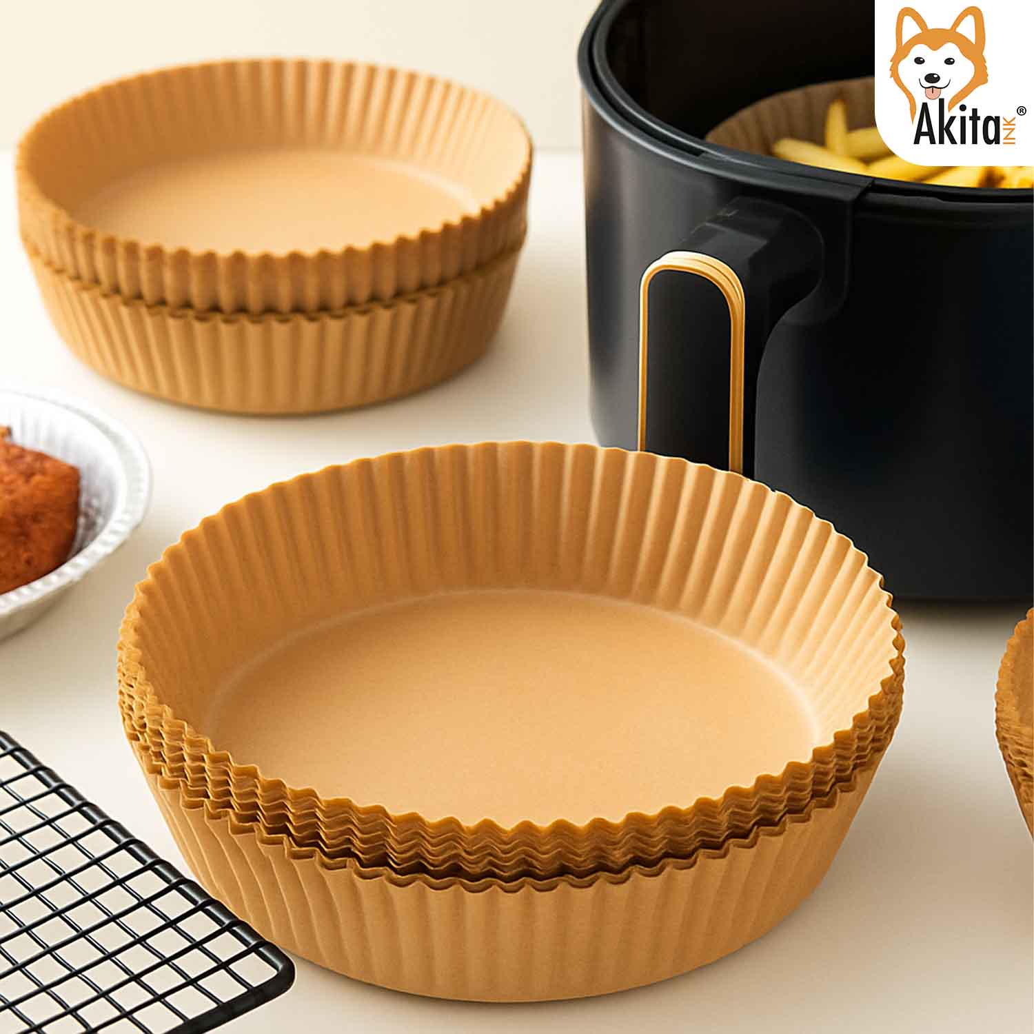 Carta Forno Friggitrice Aria 200 Fogli Antiaderenti 16-20cm foto 6