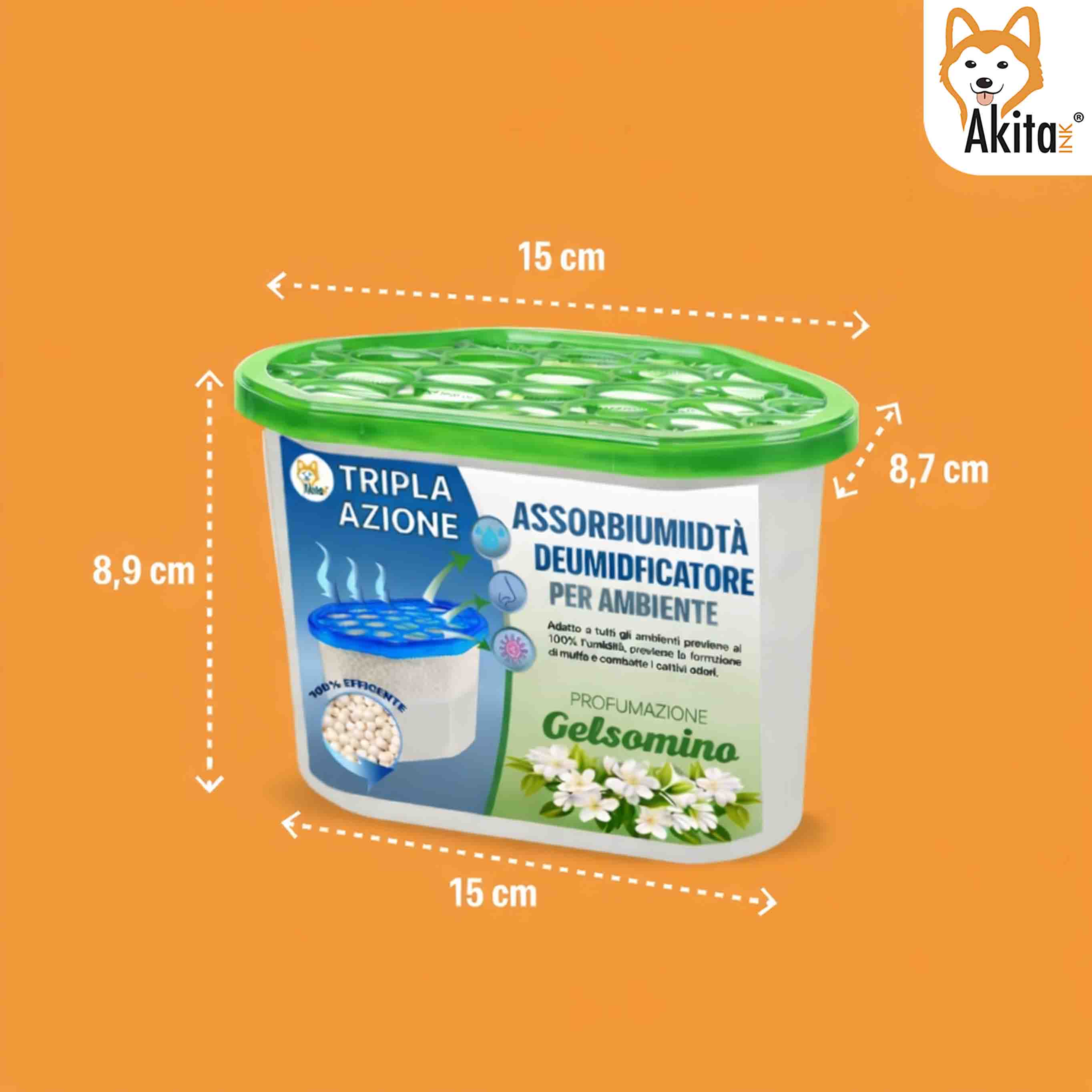 Set 6 Assorbiumidita' Deumidificatori Gelsomino 500 ml foto 3