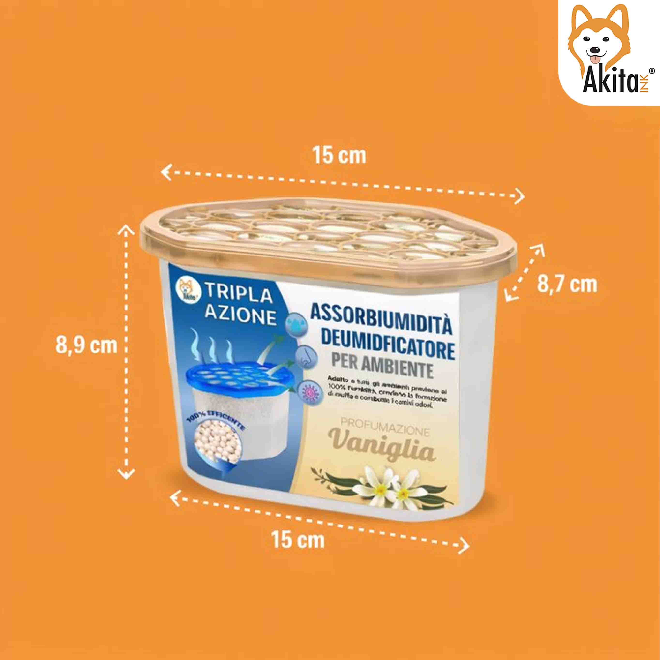 Set 6 Assorbiumidita' Deumidificatori Vaniglia 500 ml foto 3