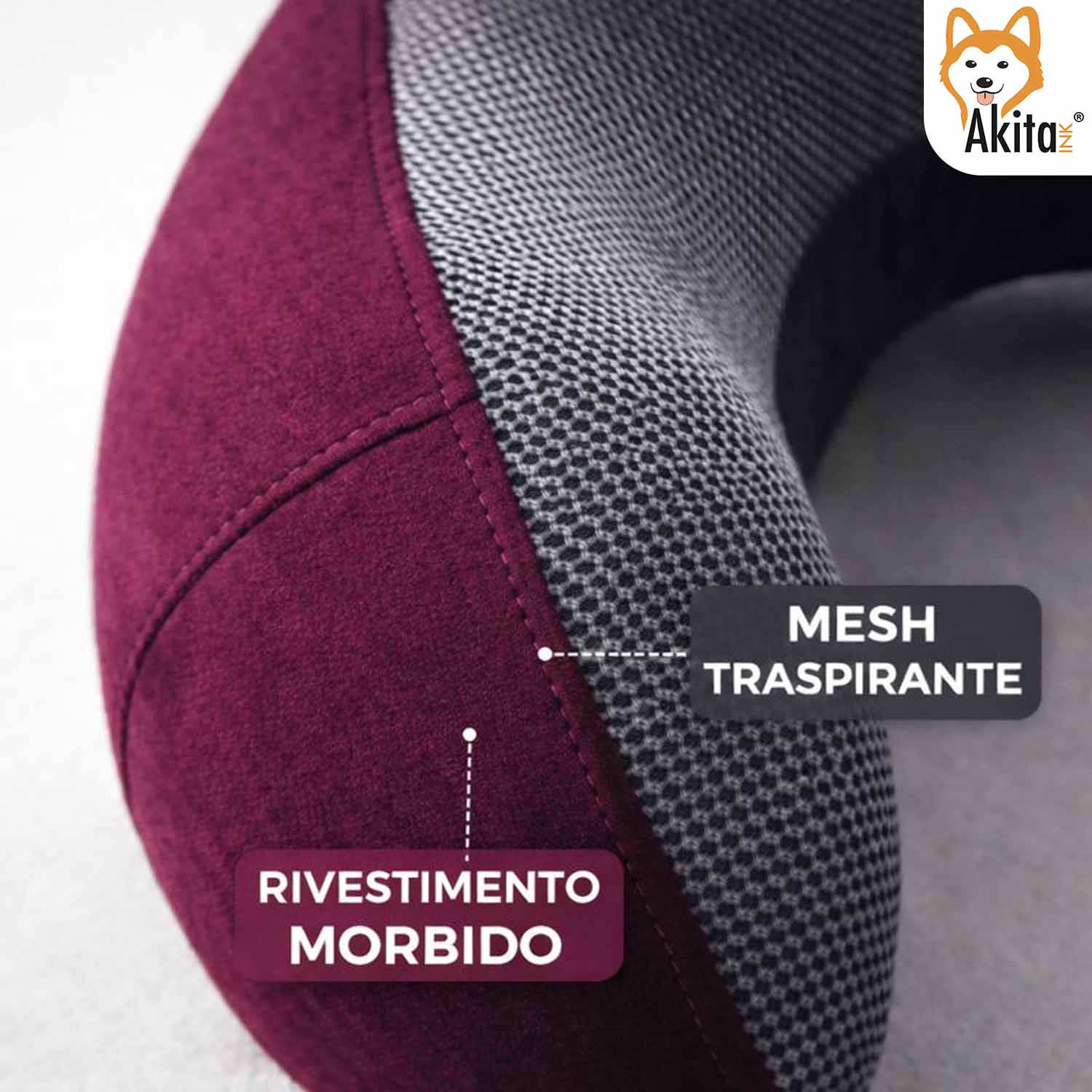 Cuscino da Viaggio Cervicale in Memory Foam Regolabile foto 4