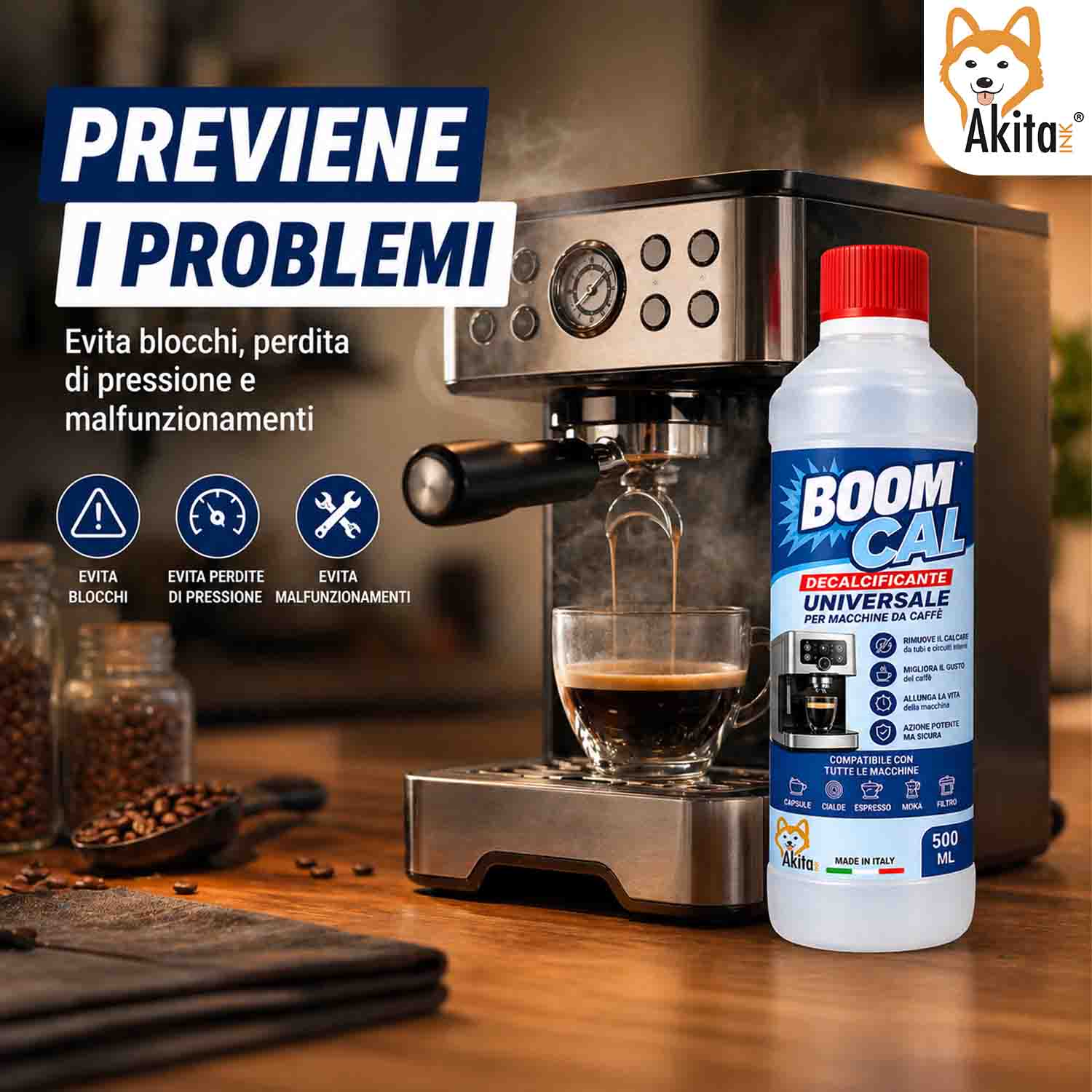 Set 2 Decalcificanti Universali per Macchine Caffe 1000 ml foto 6