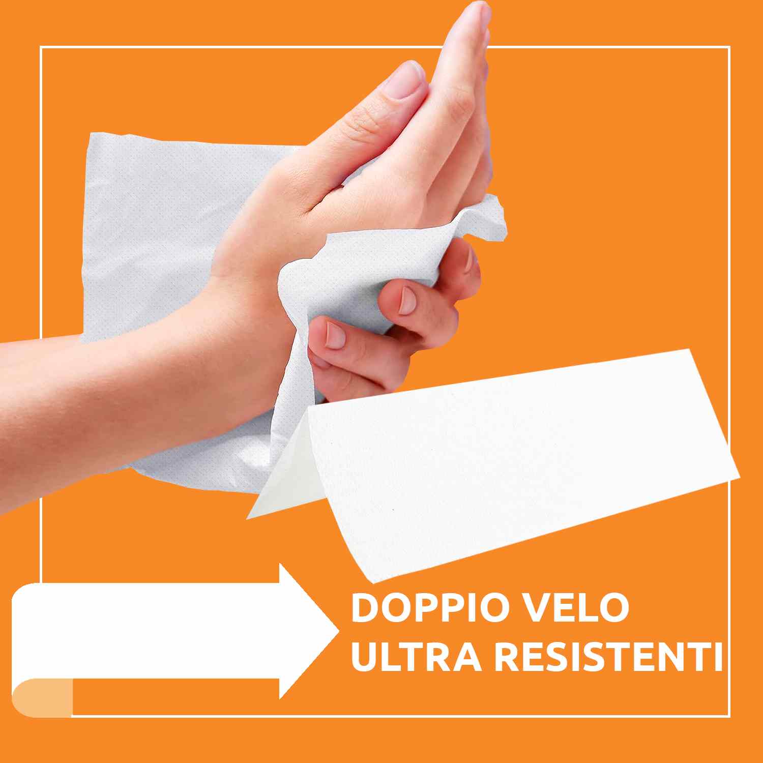 2000 Asciugamani Carta Piegati a C o V - 10 Confezioni AkitaINK foto 4