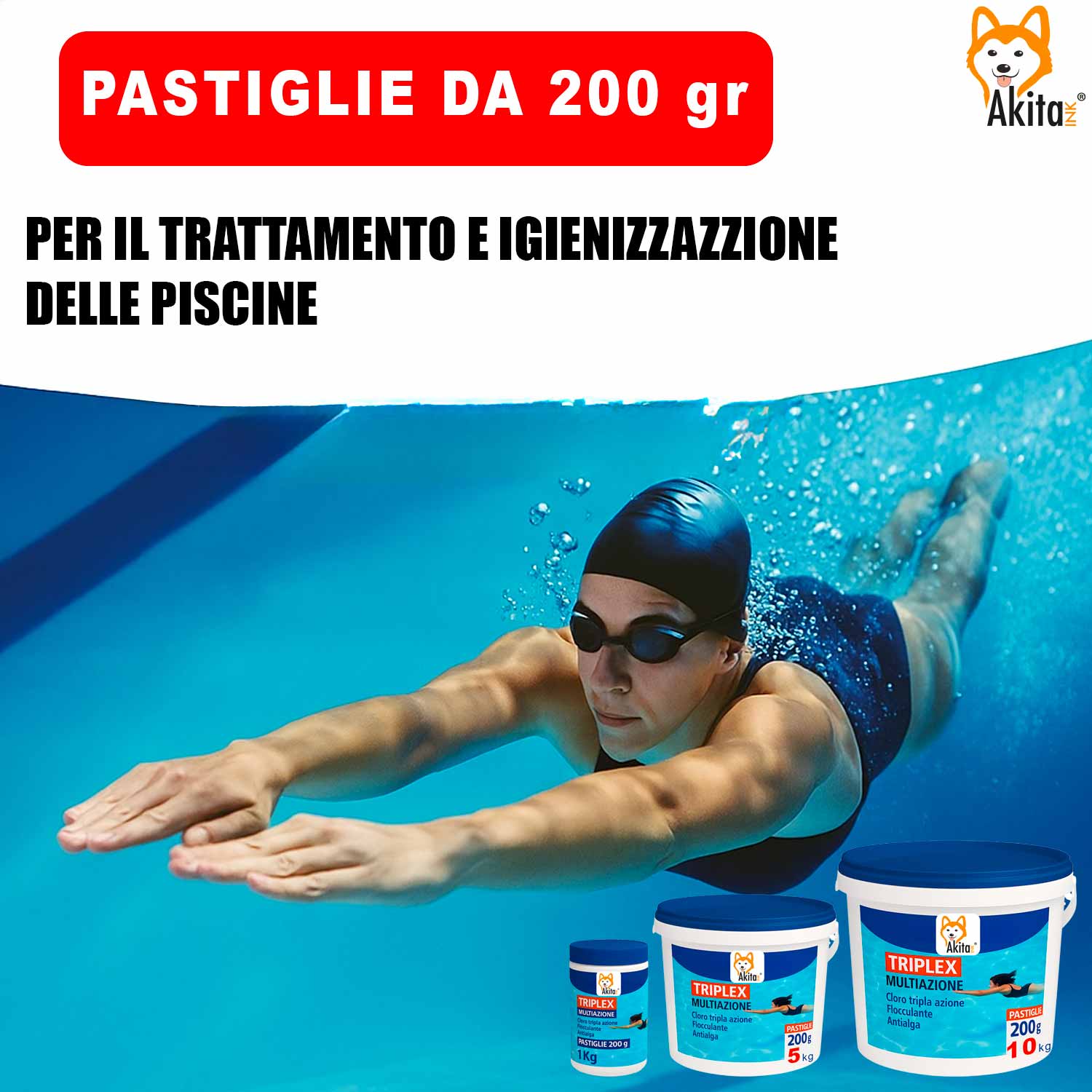 Pastiglie Cloro 3 in 1 Marten 5 kg – Triplex 200g Piscina foto 3