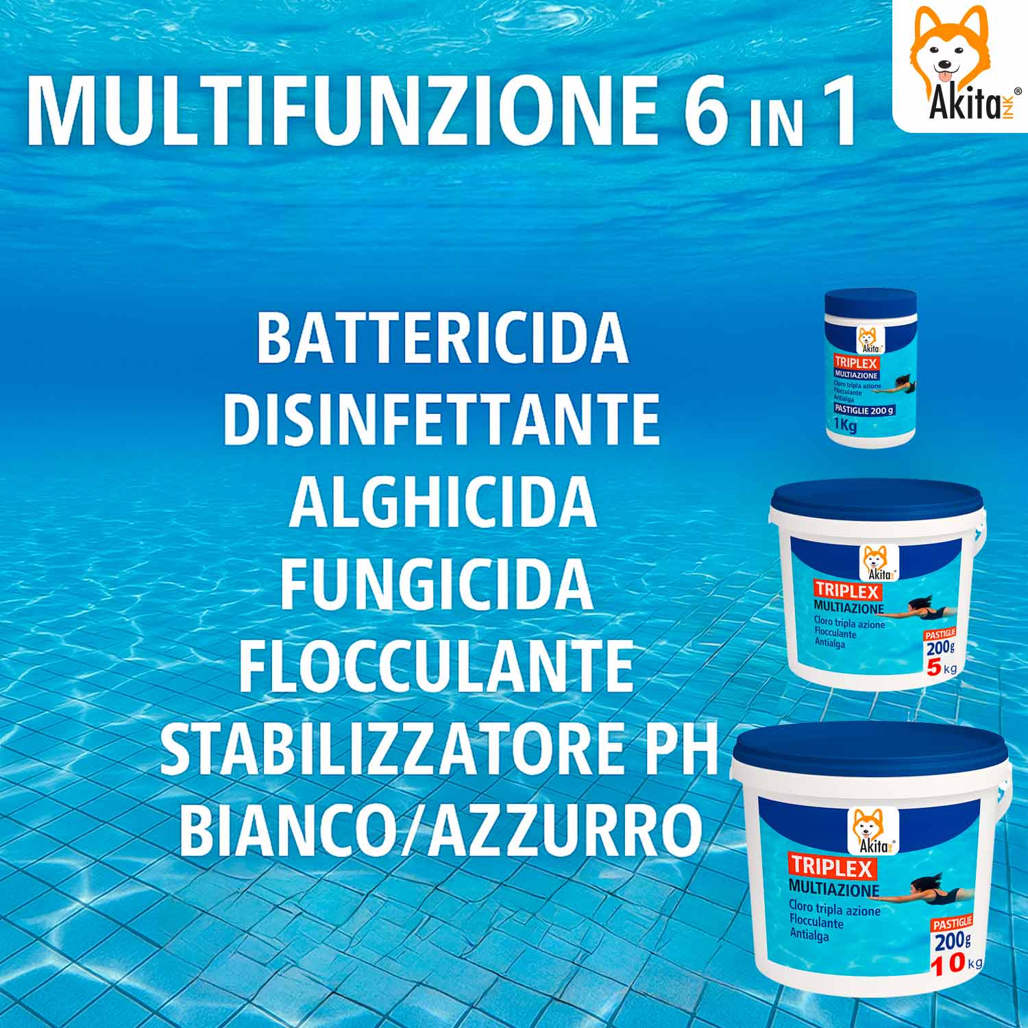 Pastiglie Cloro 3 in 1 Marten 5 kg – Triplex 200g Piscina foto 4