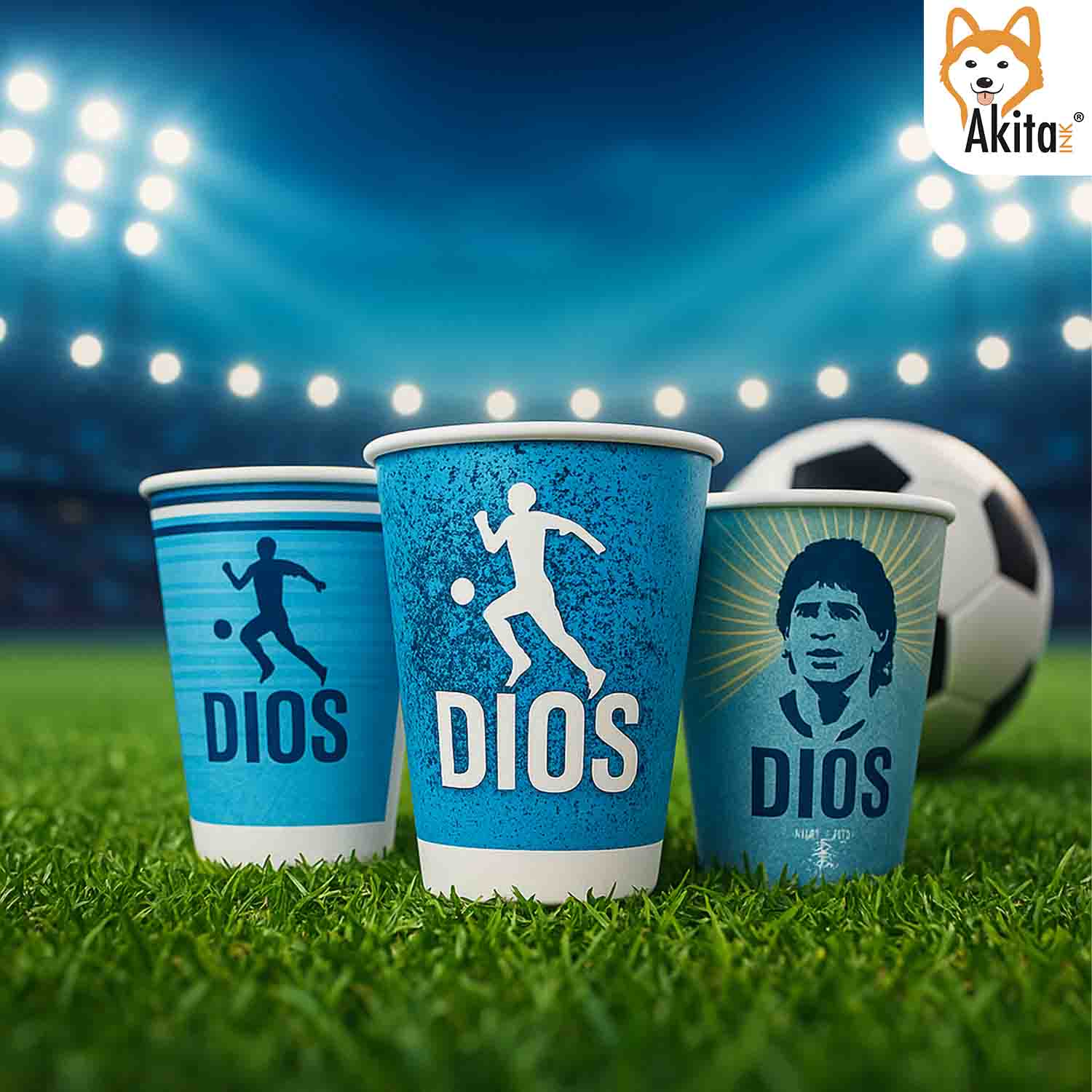 Bicchieri D1OS 180 ml - 300 Pezzi Monouso Calcio foto 5