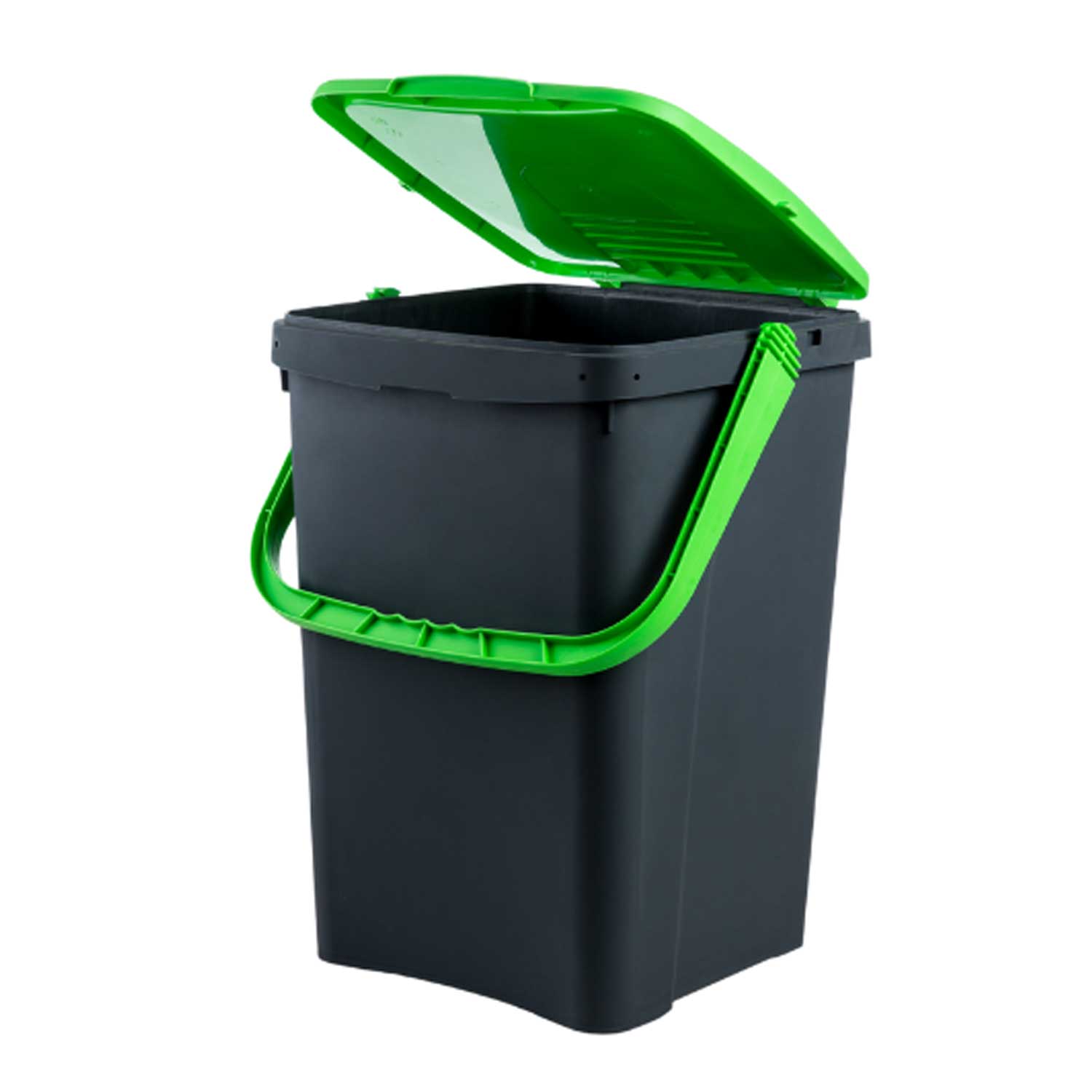 Ecoplast Pattumiera per Raccolta Differenziata 50 Lt, Bidone Spazzatura Verde foto 2