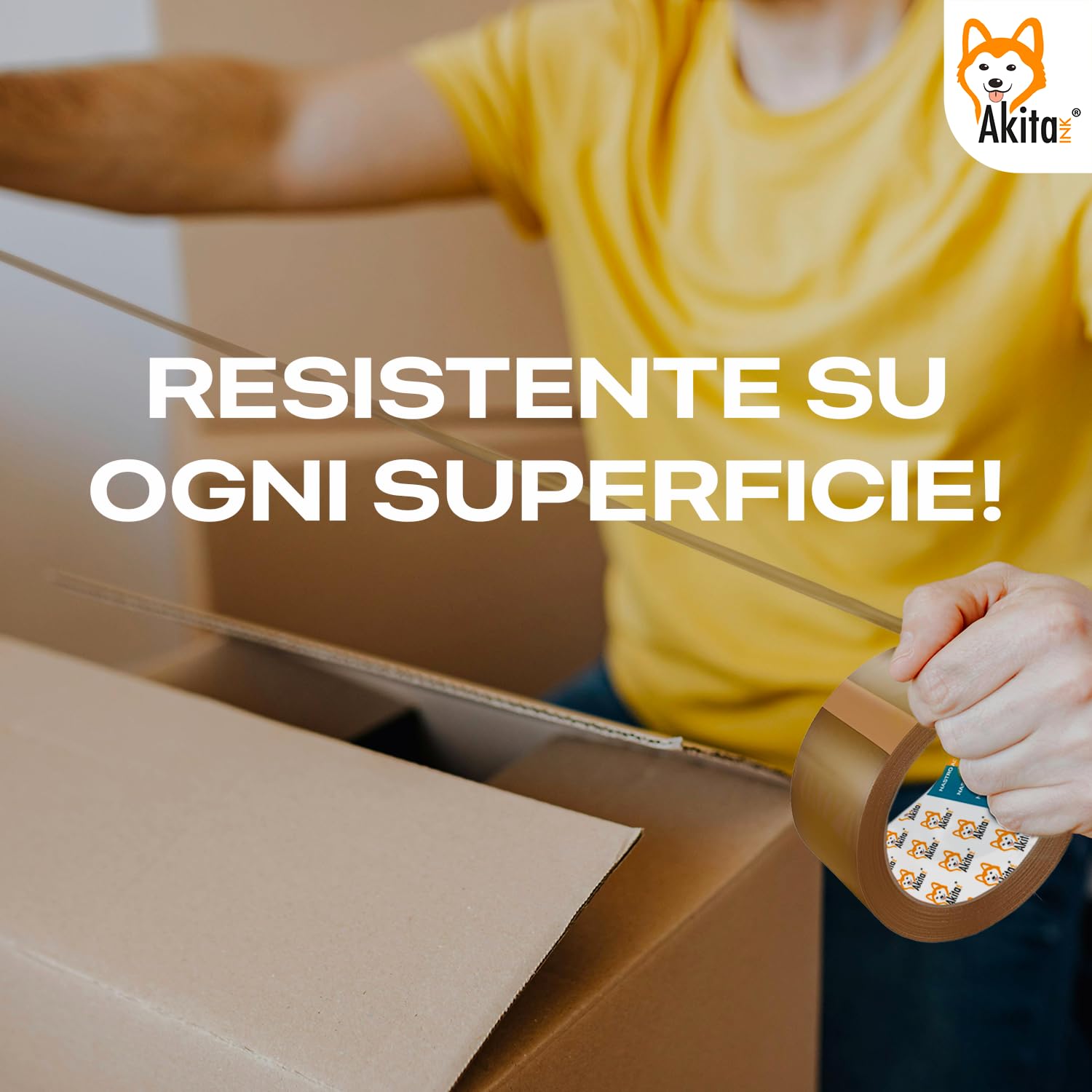 Akitaink Nastro Adesivo Avana 50x66 Silenzioso 36pz foto 5