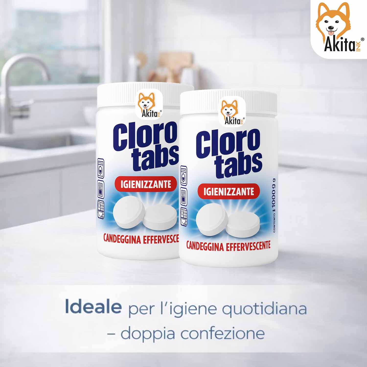 Cloro Tabs 2kg - Pastiglie Multiuso Candeggina foto 3