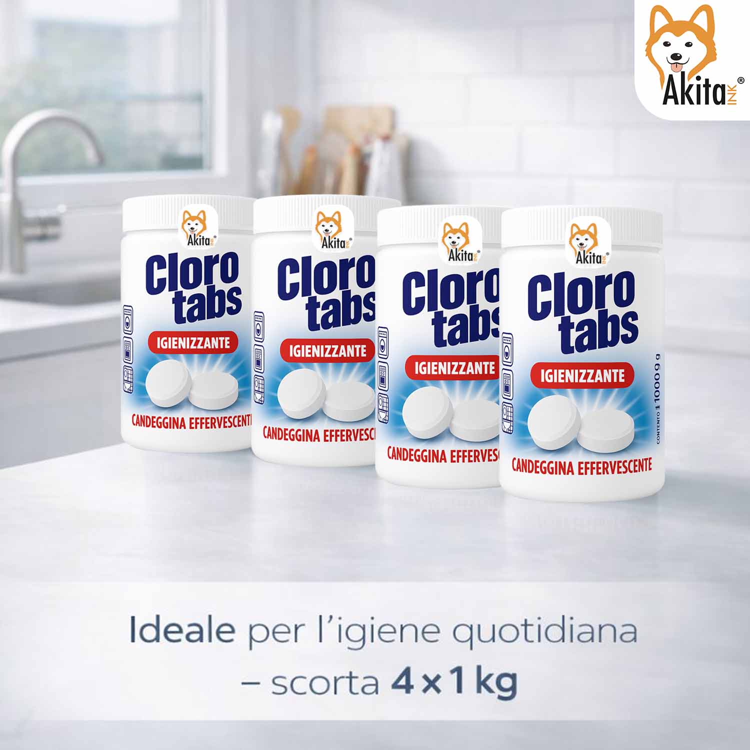 Cloro Tabs 4kg - Pastiglie Multiuso Candeggina foto 3