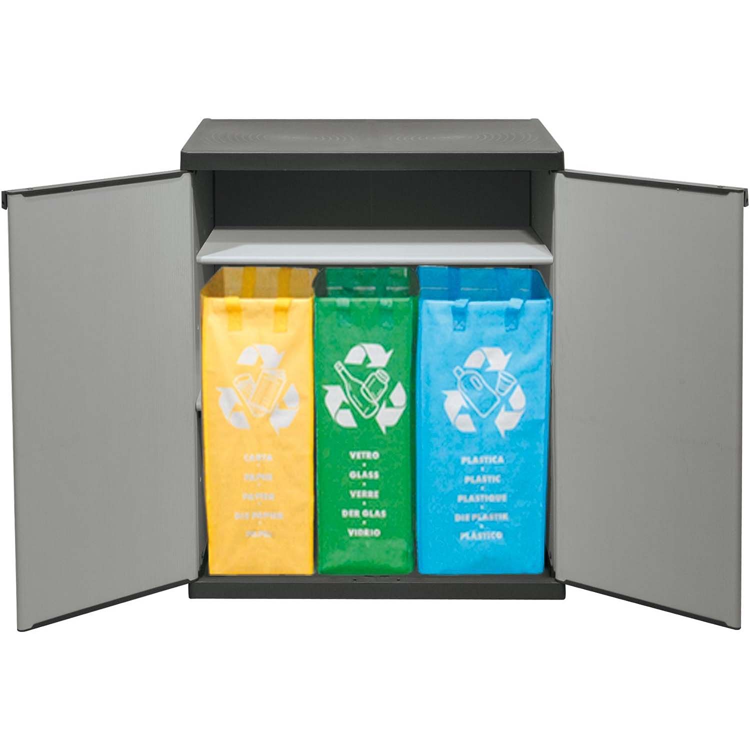 Mongardi armadio basso 2 ante raccolta differenziata