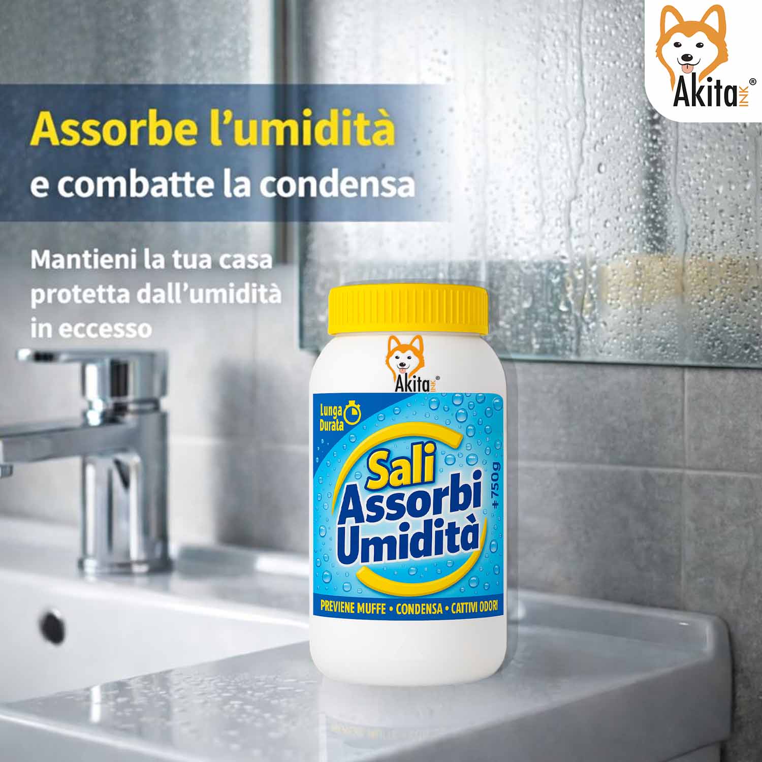 Sali Assorbiumidita' 750 g Antimuffa Ricarica Universale foto 3