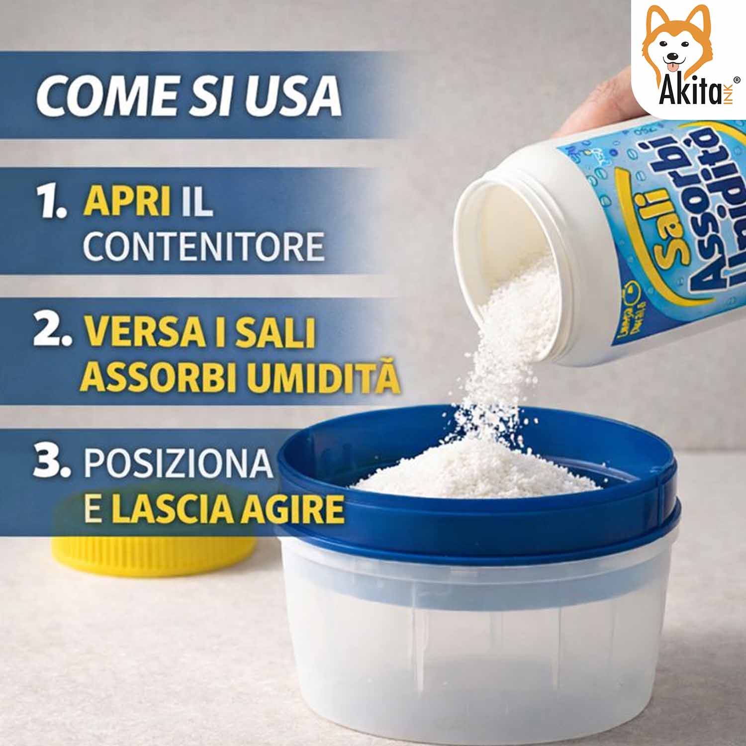 2 Pz Sali Assorbiumidita' 750 g Antimuffa Ricarica Universale foto 4