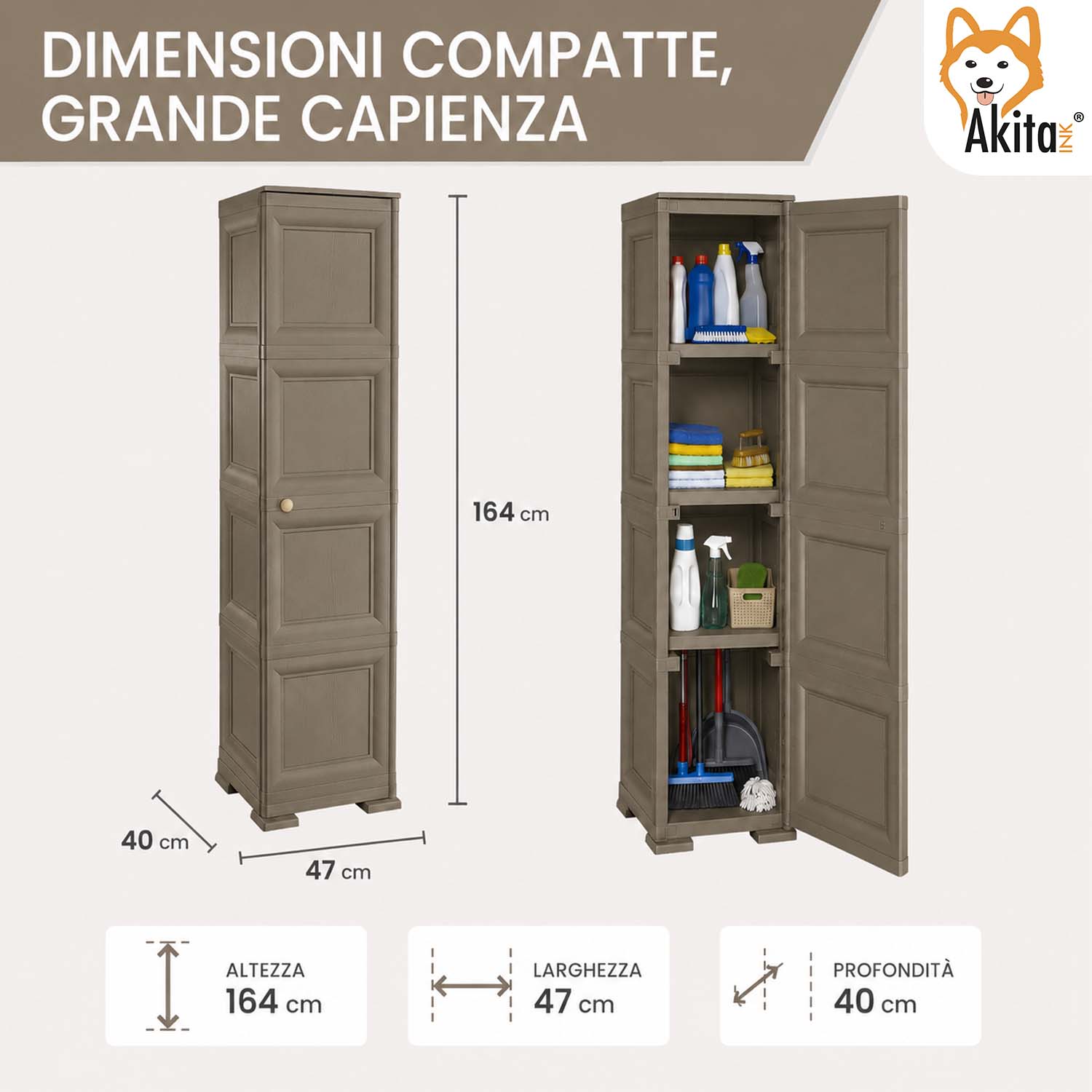 Colonnina 4 Moduli Wenge 40x43x164 cm foto 3