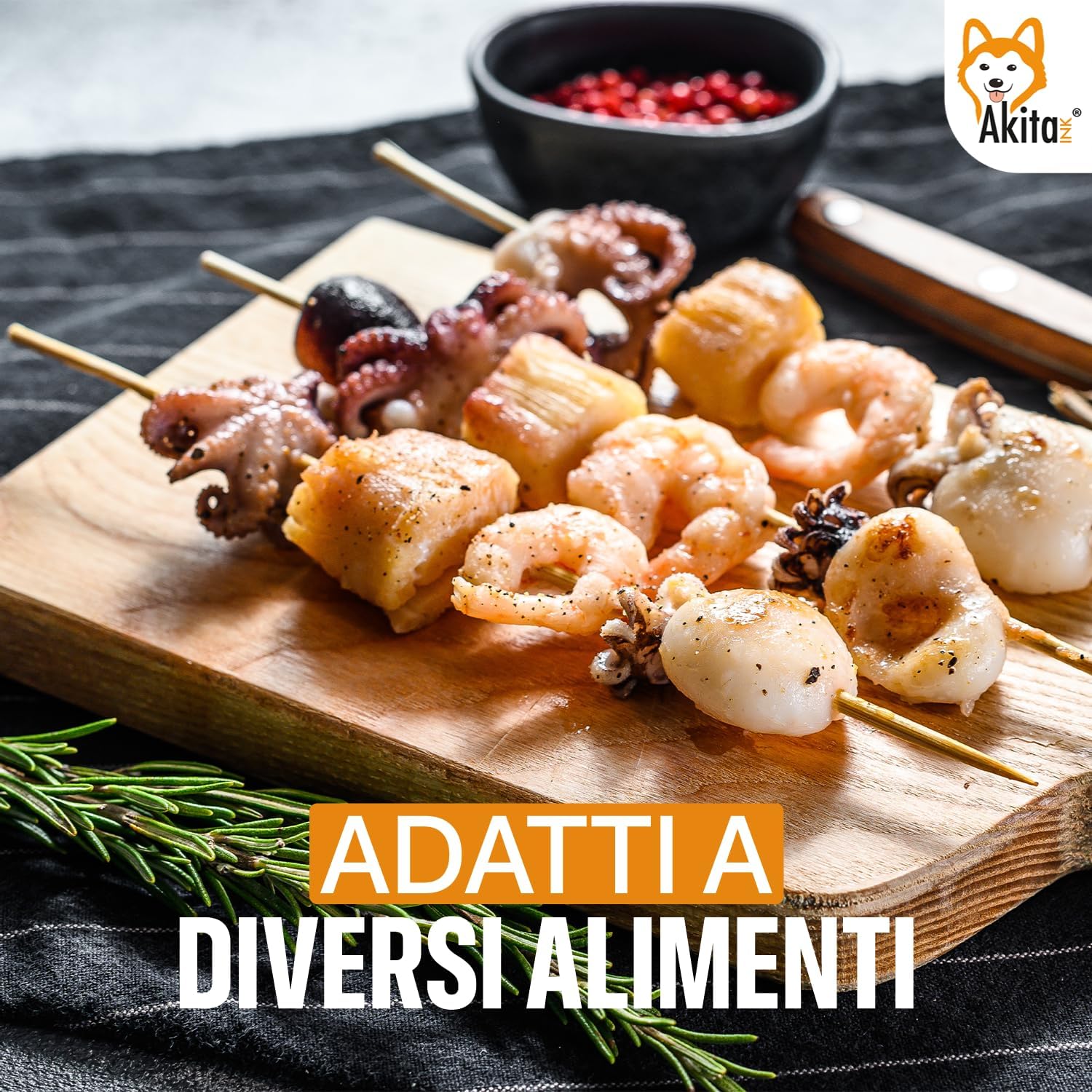 Spiedini Bambu' 25cm Naturali | 1200 Pezzi BBQ & Finger Food foto 5