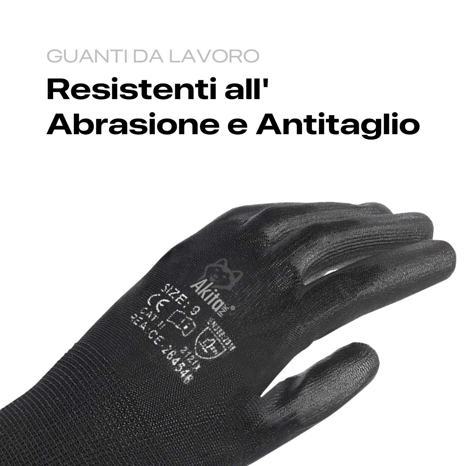 Set da 12 Paia di Guanti da Lavoro Taglia 8 M Resistenza Abrasione e Antitaglio foto 3
