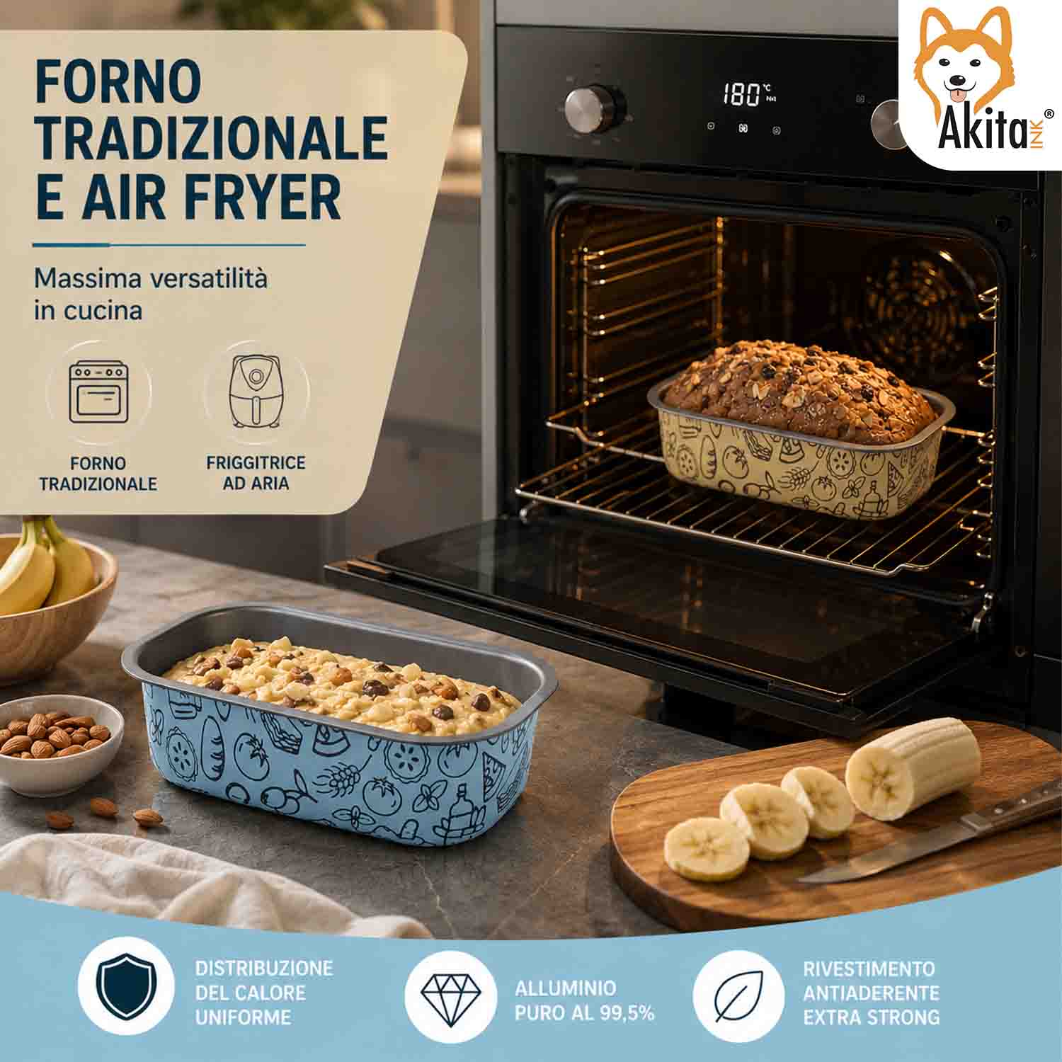 Teglia Plumcake Friggitrice 18 cm Antiaderente foto 5