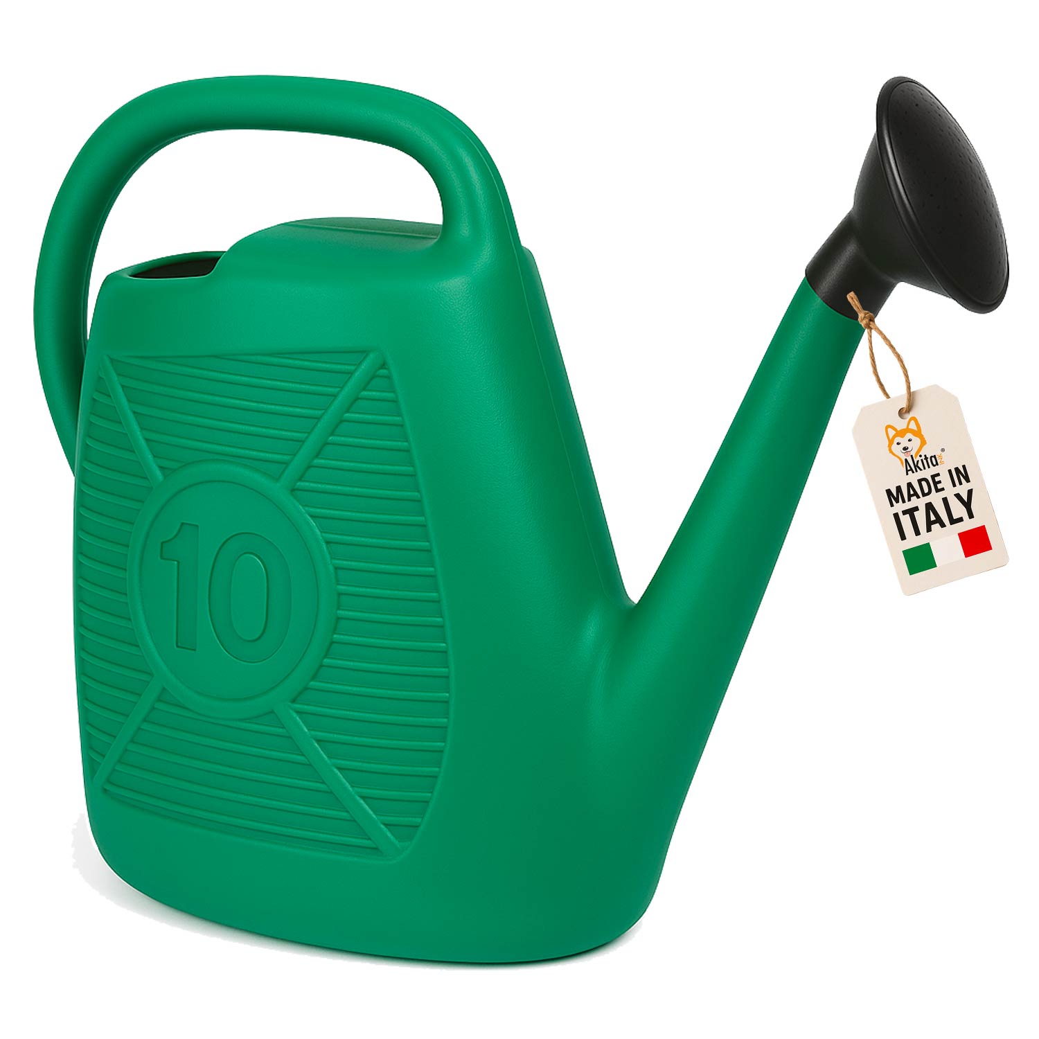 Annaffiatoio plastica riciclata 10 l verde giardinaggio